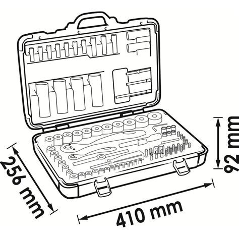 Vigor V1706N Steckschlüssel Satz 1 4 1 2 94 tlg