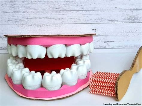 Learning And Exploring Through Play Diy Dental Teeth Props For Kids