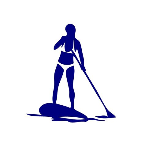 SUP Girl Decal Custom Vinyl Car Truck Window Stand Up Paddle Board