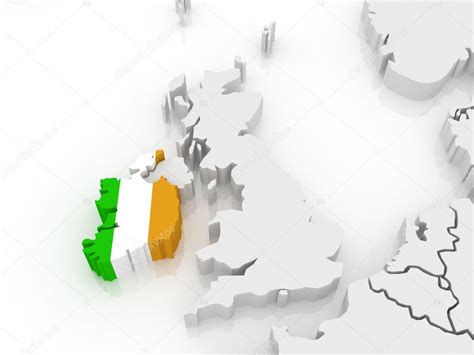 Map of Europe and Ireland. — Stock Photo © Tatiana53 #45997429