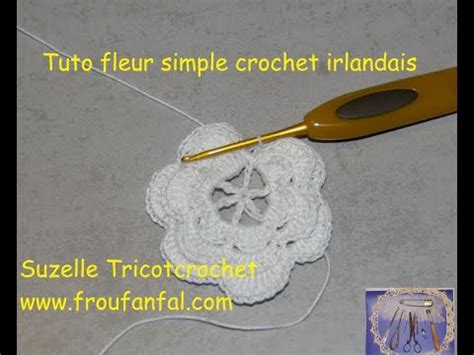 TUTO fleur crochet irlandais en français YouTube