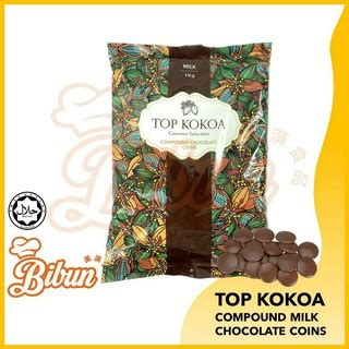 TOP KOKOA Chocolate Compound Coin Dark Compound Milk Compound