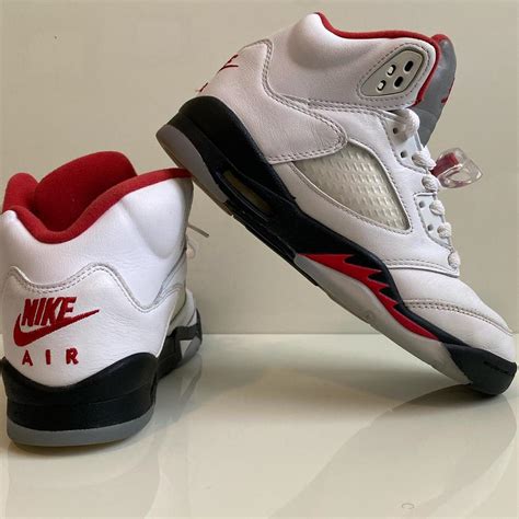 Air Jordan Retro 5 “Fire Red”. Size 4.5y/6 Women’s.... - Depop