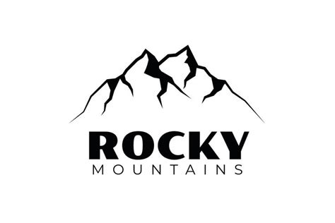 The Rocky Mountains Logo Is Shown In Black And White With An Image Of