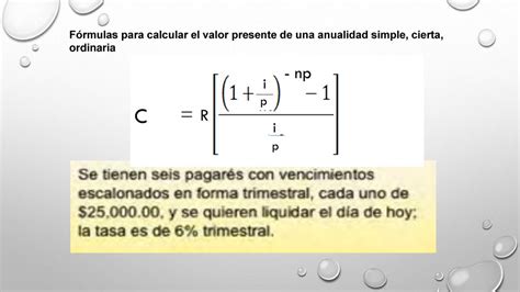 Descubre la Fórmula para Calcular el Valor Presente de una Anualidad