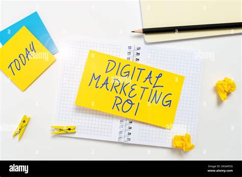 Text Caption Presenting Digital Marketing Roi Concept Meaning Getting