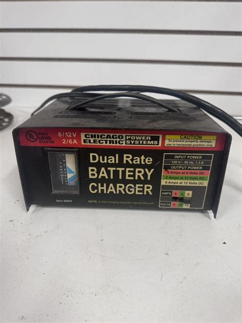 Chicago Electric Power Systems Dual Rate Battery Charger For Sale