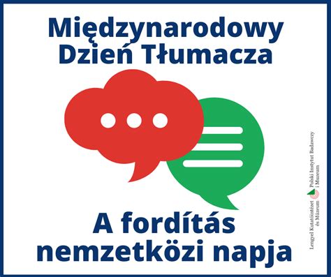 Międzynarodowy Dzień Tłumacza Polski Instytut Badawczy i Muzeum