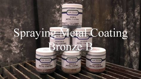 Spraying Metal Coating Bronze B YouTube