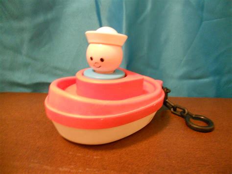 Vintage Fisher Price Tug Boat And Sailor