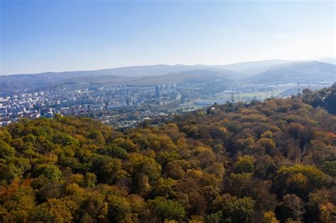 Premium Photo Aerial View Of Cluj Napoca City Romania In The Autumn