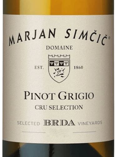 Marjan Simčič Pinot Grigio Cru Selection Vivino US