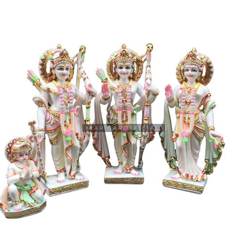 Buy Ram Darbar Statue Murti Large Inches Siyapati Ram Chandra Marble