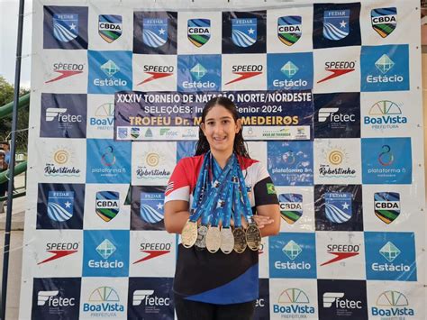 Sofia Duailibe fatura seis medalhas no Norte Nordeste de Seleções