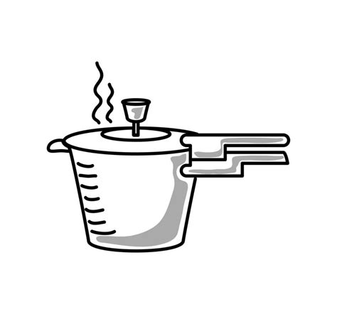 Panela De Pressão Desenho - ícone de panela de pressão 4799511 Vetor no Vecteezy