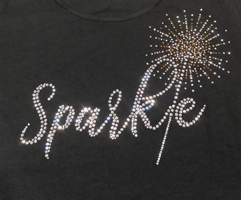Ladies Sparkle Bling T Shirt Pyro Novelties