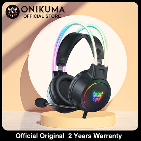 Jual Onikuma X Pro Gamen Headphone Gaming Cat Ear Pink Original Bass