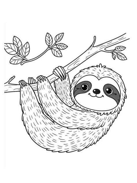 Desenho Do Bicho Preguiça - Desenhos do Bicho-Preguiça para Imprimir e Colorir