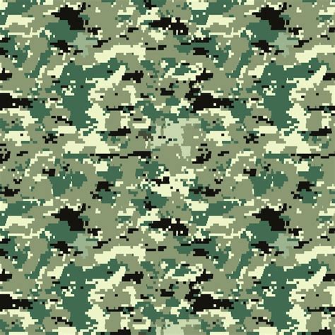 Free Vector Flat Design Digital Camo Pattern