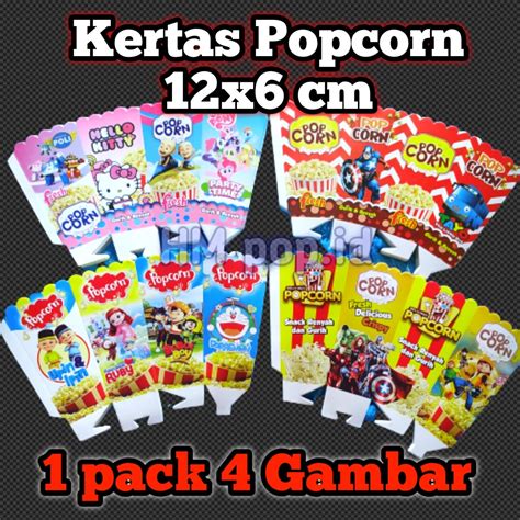 Kertas Popcorn X Cm Pack Gambar Kertas Popcorn Murah Bungkus