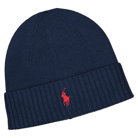 Embroidered Logo Beanie In Merino Wool Polo Ralph Lauren La Redoute