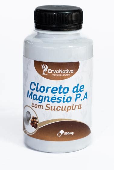 Cloreto De Magnésio Pa Sucupira 100 Cáps 500mg Bio Vittas