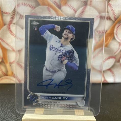 Topps Chrome Jon Heasley On Card Auto Rc Rookie Kansas City