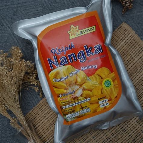 Jual Keripik Nangka Levina Kualitas Standart Gram Kripik Buah Oleh