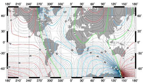 Earth Magnetic Field Map