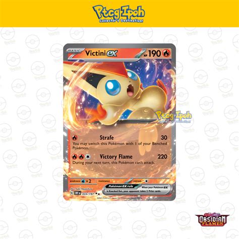 Pokémon Tcg Obsidian Flames Victini Ex 033197 Ultra Rare