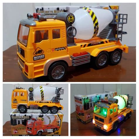 Jual Mainan Mobil Truck Mixers Bumb Go Mobilan Truk Molen Konstruksi