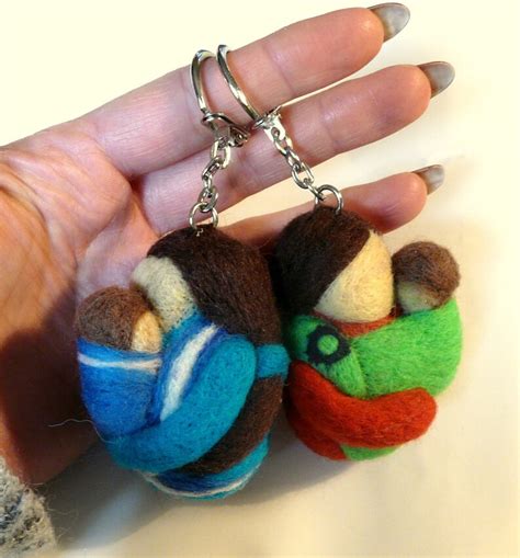 Babywearing Needle Felted Key Rings Made To Order Etsy