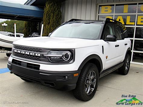 2021 Oxford White Ford Bronco Sport Badlands 4x4 141030703 Car Color Galleries