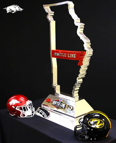 Battle Line Rivalry Trophy Unveiled For Annual Mizzou-Arkansas Games ...