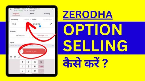 Zerodha Me Option Selling Kaise Kare How To Sell Options In Zerodha