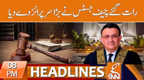 Chief Justice Umar Ata Bandial Gives Huge Surprise News Headlines