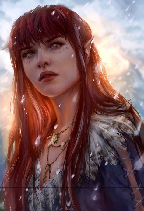 Red Haired Female Elf Elves Pinterest Female Elf Warhammer 40000