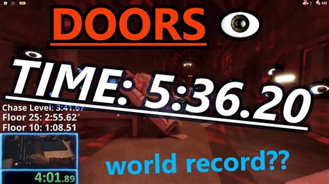 Roblox Doors 👁️ Speedrun Level 50 [5 36 20] Youtube