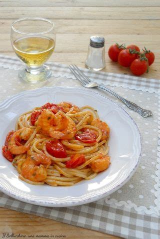 Spaghetti Con Gamberoni E Pomodori Pachino Leggeri E Profumati