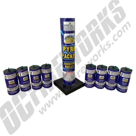 Buy Fireworks Online 4 Inch Pyro Packed Canister Shootin Shells 8pk