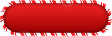 Christmas Candy Cane Frame 36078011 Png