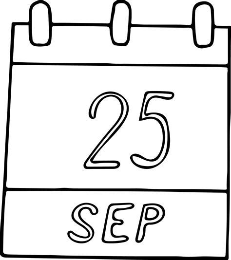 Calendar Hand Drawn In Doodle Style September National Comic Book