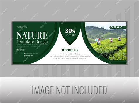 Premium Vector | Creative nature facebook cover design