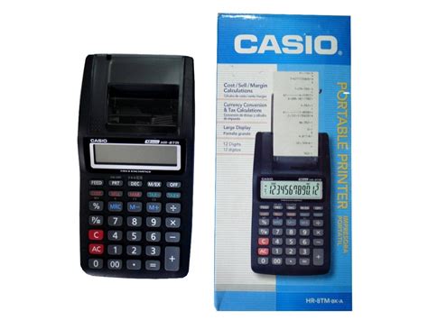 Calculadora Casio Hr Tm Impress O Em Bobina Digitos R Em