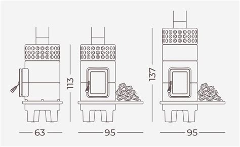 Roundstack Side Stack Stoves Collection By La Castellamonte