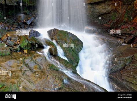 Lumsdale Falls Waterfall Matlock Derbyshire Peak District England Uk