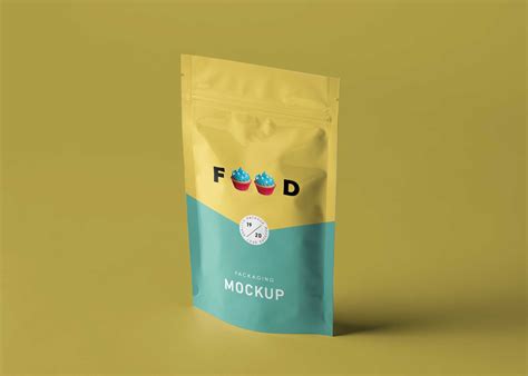 Food Packaging Pouch Free Mockup – FreeMockup.net