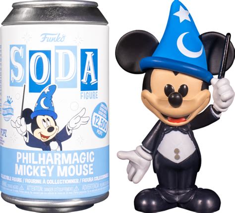 Disney Philharmagic Mickey Mouse Soda Vinyl Figure In Collector Can