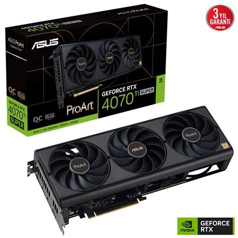 ASUS PROART RTX4070TIS O16G NVIDIA GEFORCE RTX 4070 TI SUPER 16GB