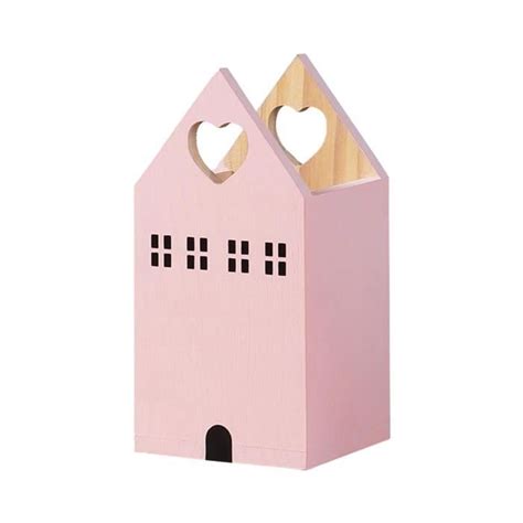 Pot Crayon Bo Te De Rangement Multifonctionnelle En Bois Pour